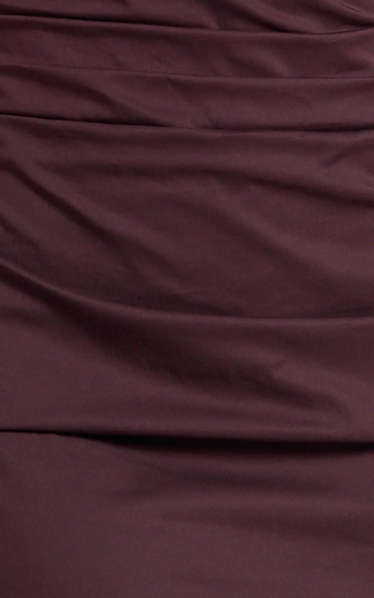 Cleo Mini Dress - Off Shoulder Ruched Bodycon Dress in Chocolate