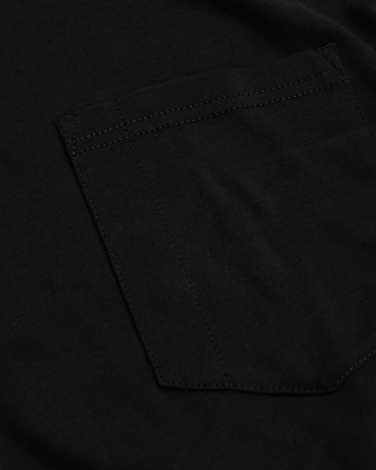 Black Tall Heavyweight Long Sleeve Pocket Crew 2-Pack