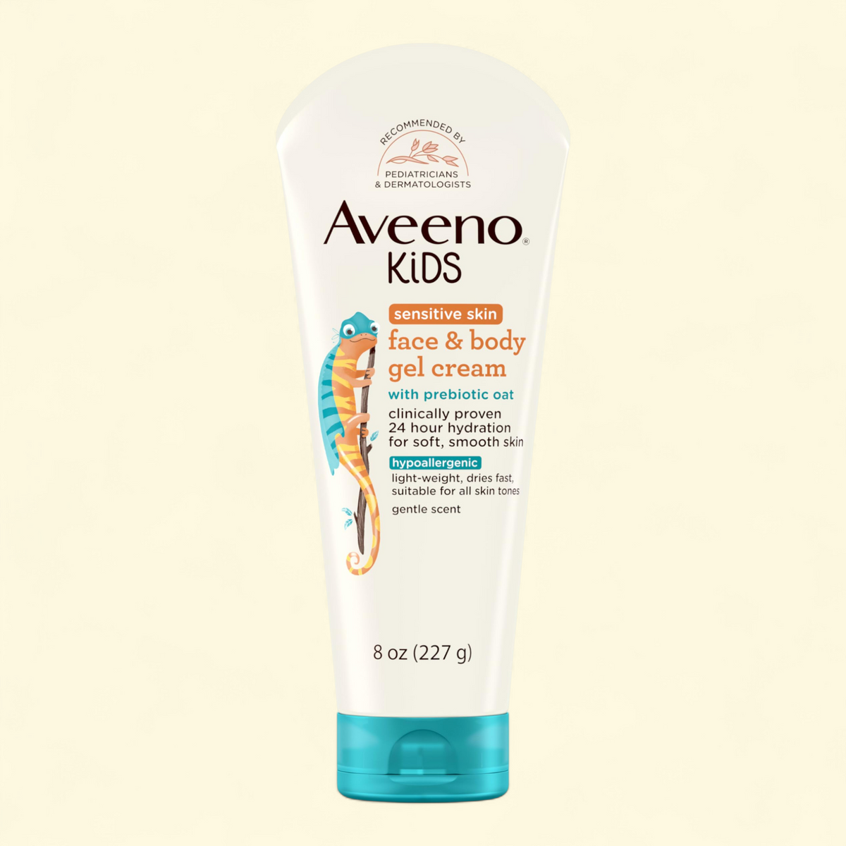 Aveeno Kids Face and Body Gel Cream Lotion, 8 oz