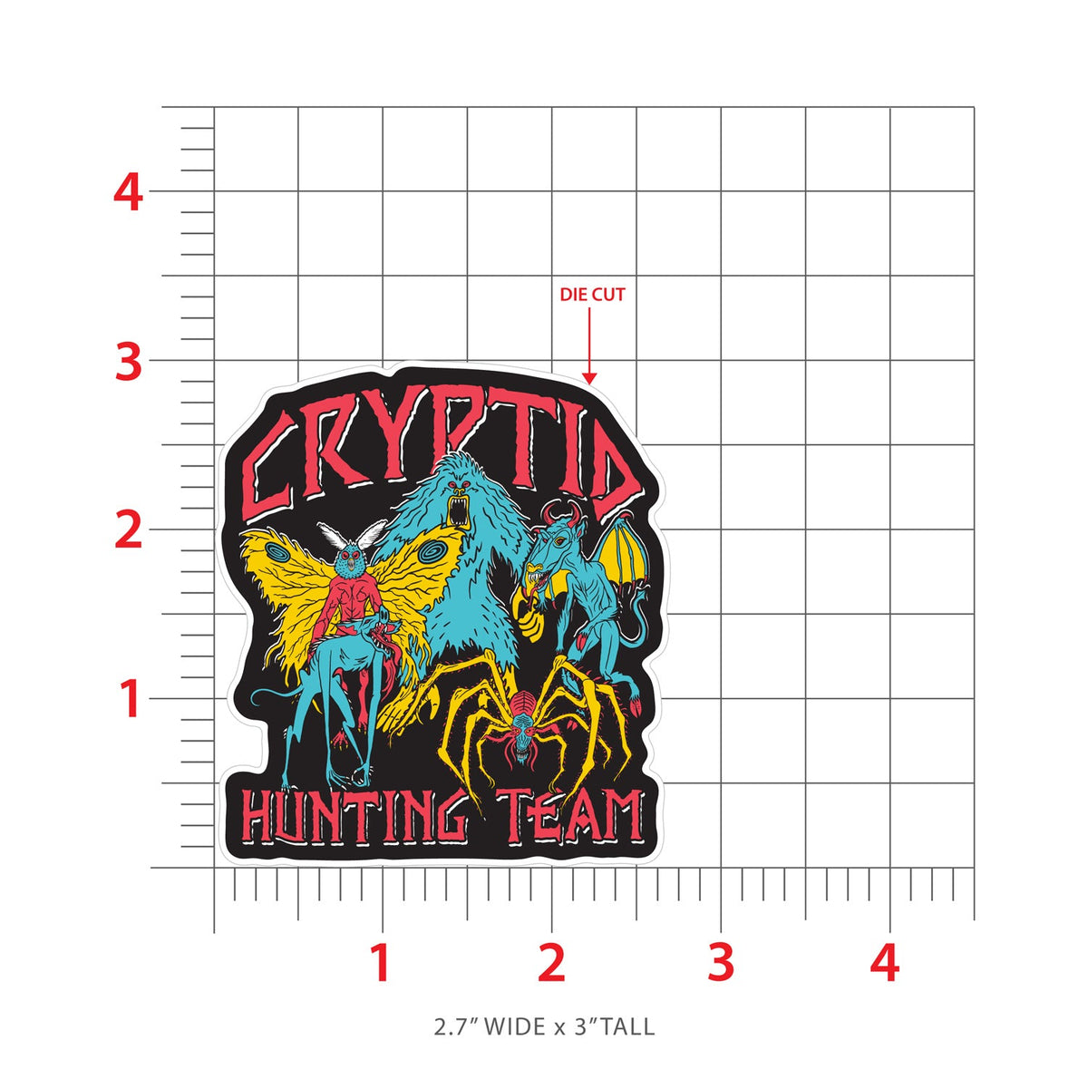 Cryptid Hunting Team Sticker