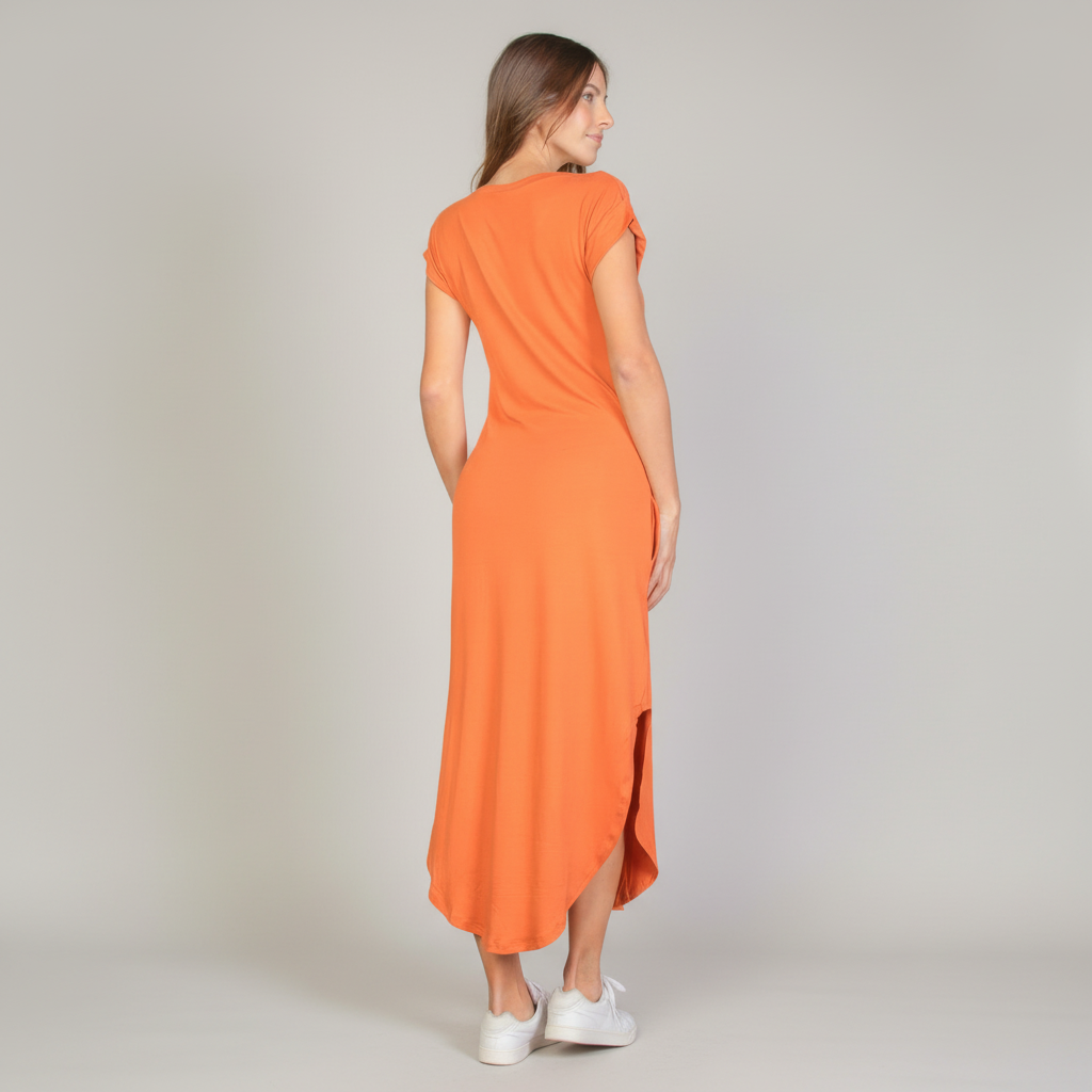 Batwing Pocket Maxi Dress