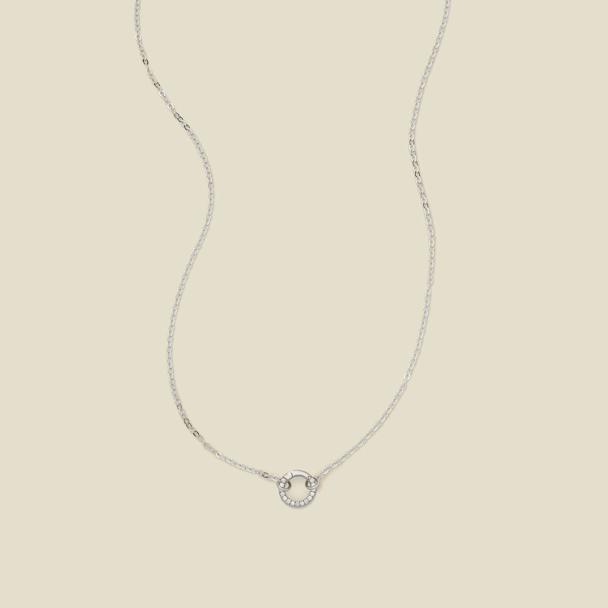 Flat Cable Charm Necklace