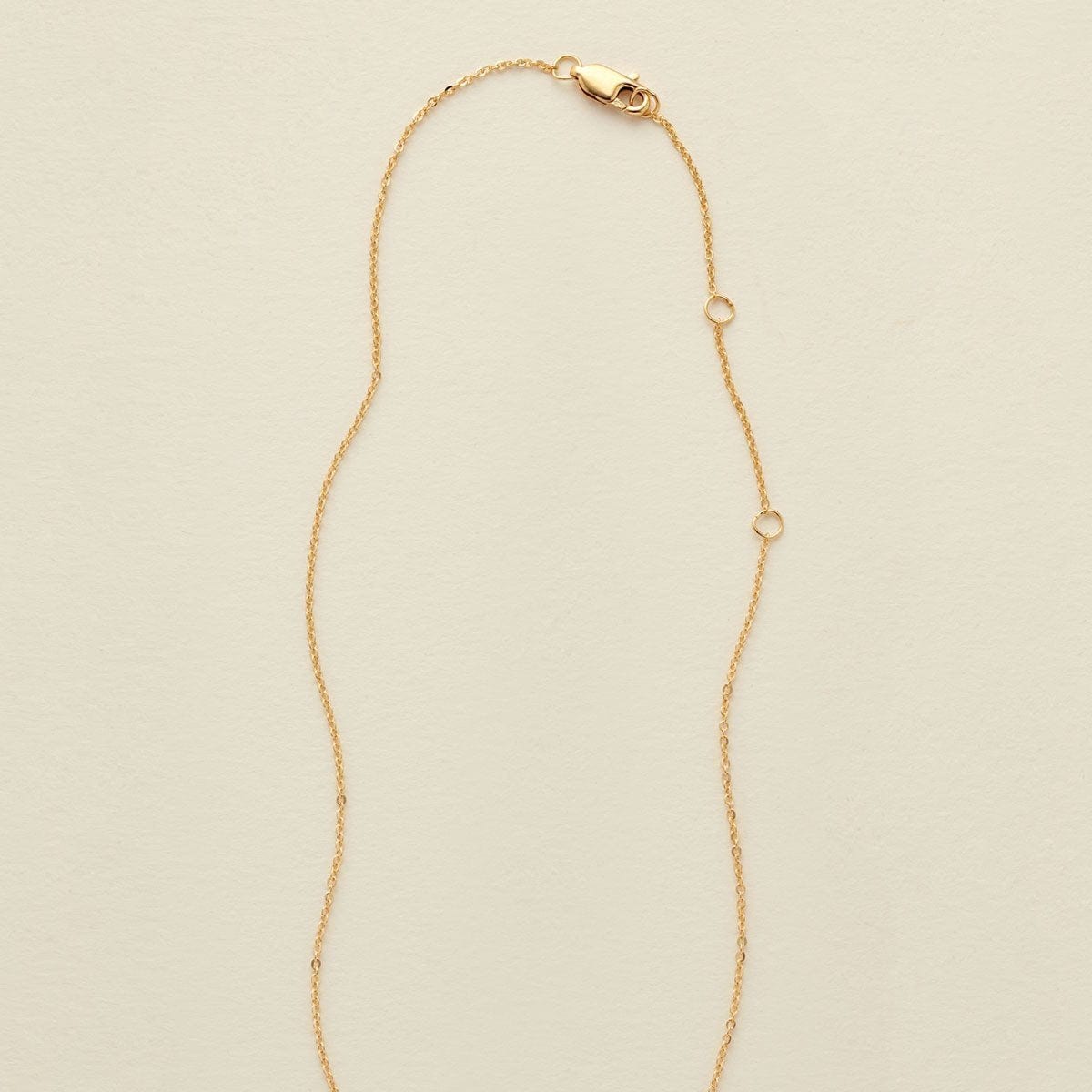 Hammered Half Moon Disc Necklace