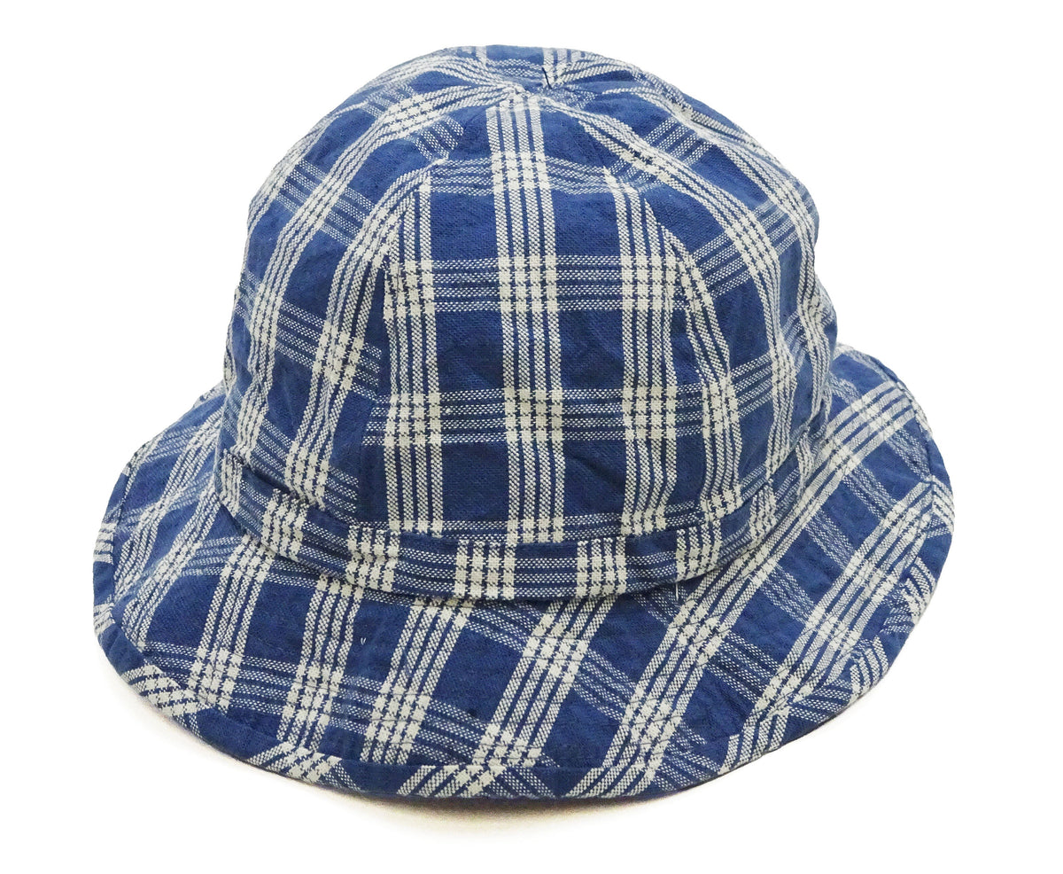 Union Supply Men's Palaka Plaid Bucket Hat - Vintage Hawaiian Workwear Style, Made in Japan (Toyo Enterprise US02883 421 One-Wash)
