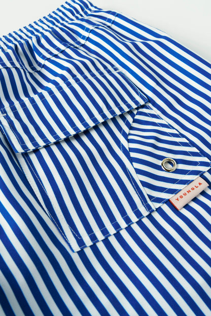1056 - Striped Swim Shorts