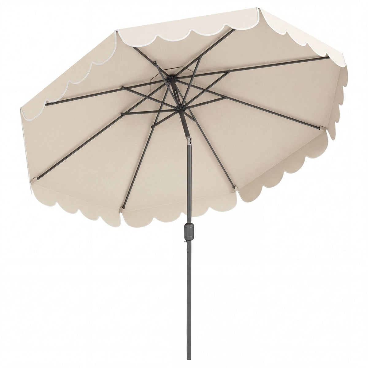 10 FT Patio Umbrella with Push Button Tilt and Crank