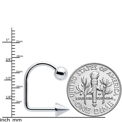 14G Stainless Steel LIPPYLOOP Ball Spike Labret