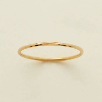 14k Round Stacking Ring