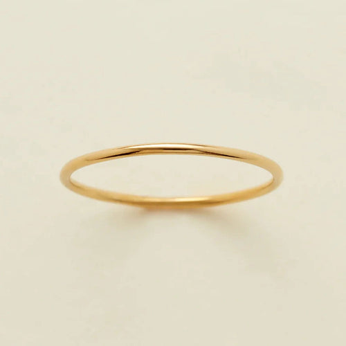 14k Round Stacking Ring