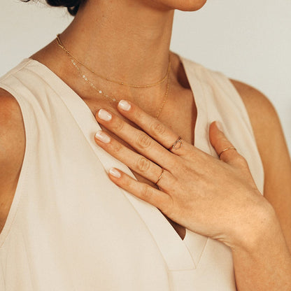 14k Round Stacking Ring