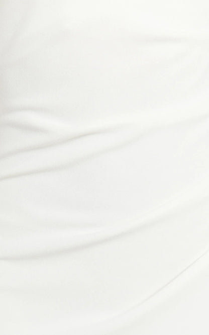 Genie Maxi Dress - Off The Shoulder Dress in White