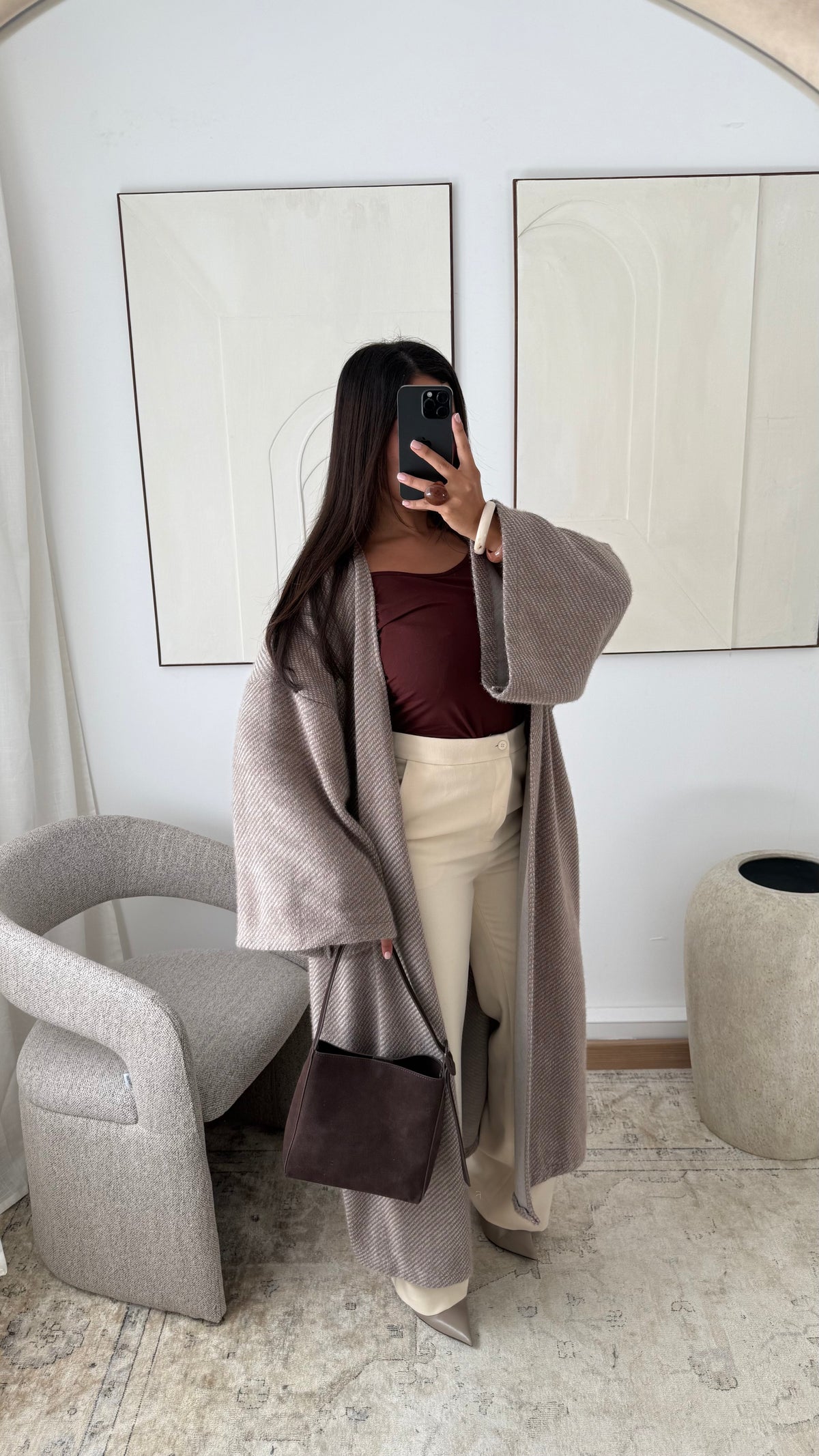 Pantalon De Tailleur Epais Must Have Basique I Creme