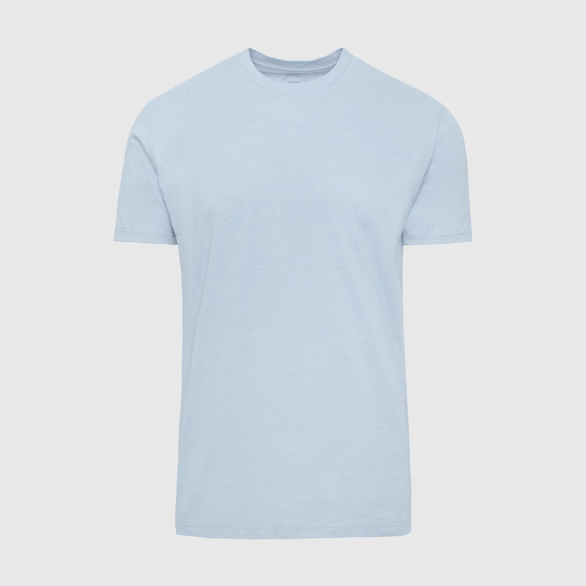 Heather Pale Blue Short Sleeve Crew Neck Tee