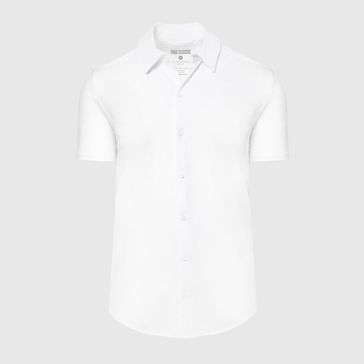 White Short Sleeve Knit Shirt