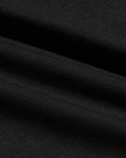 Black Pima Cotton Blend Crew