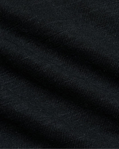 Womens Black Slub Scoop Neck Tee 4-Pack
