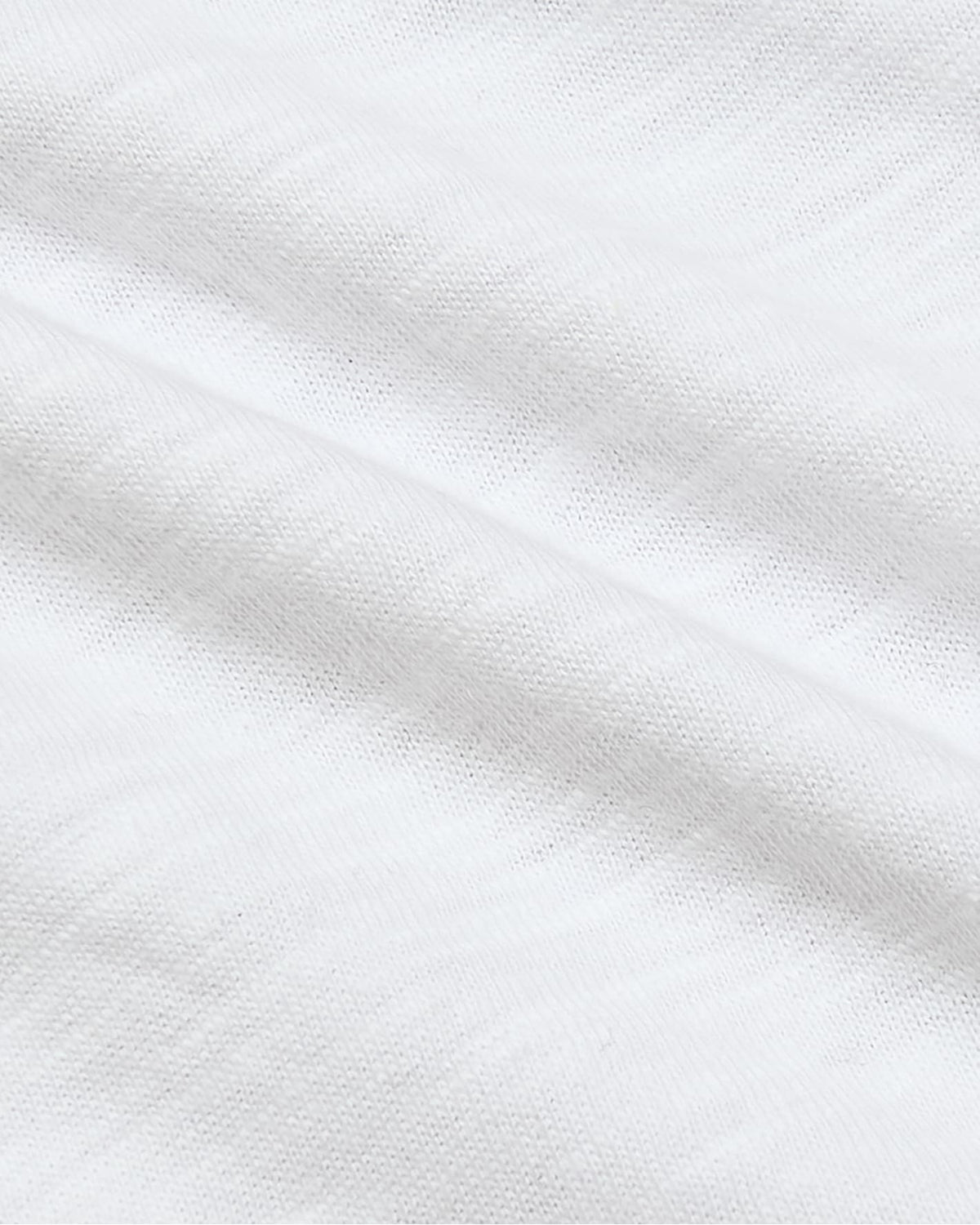 Womens White Slub Scoop Neck Tee