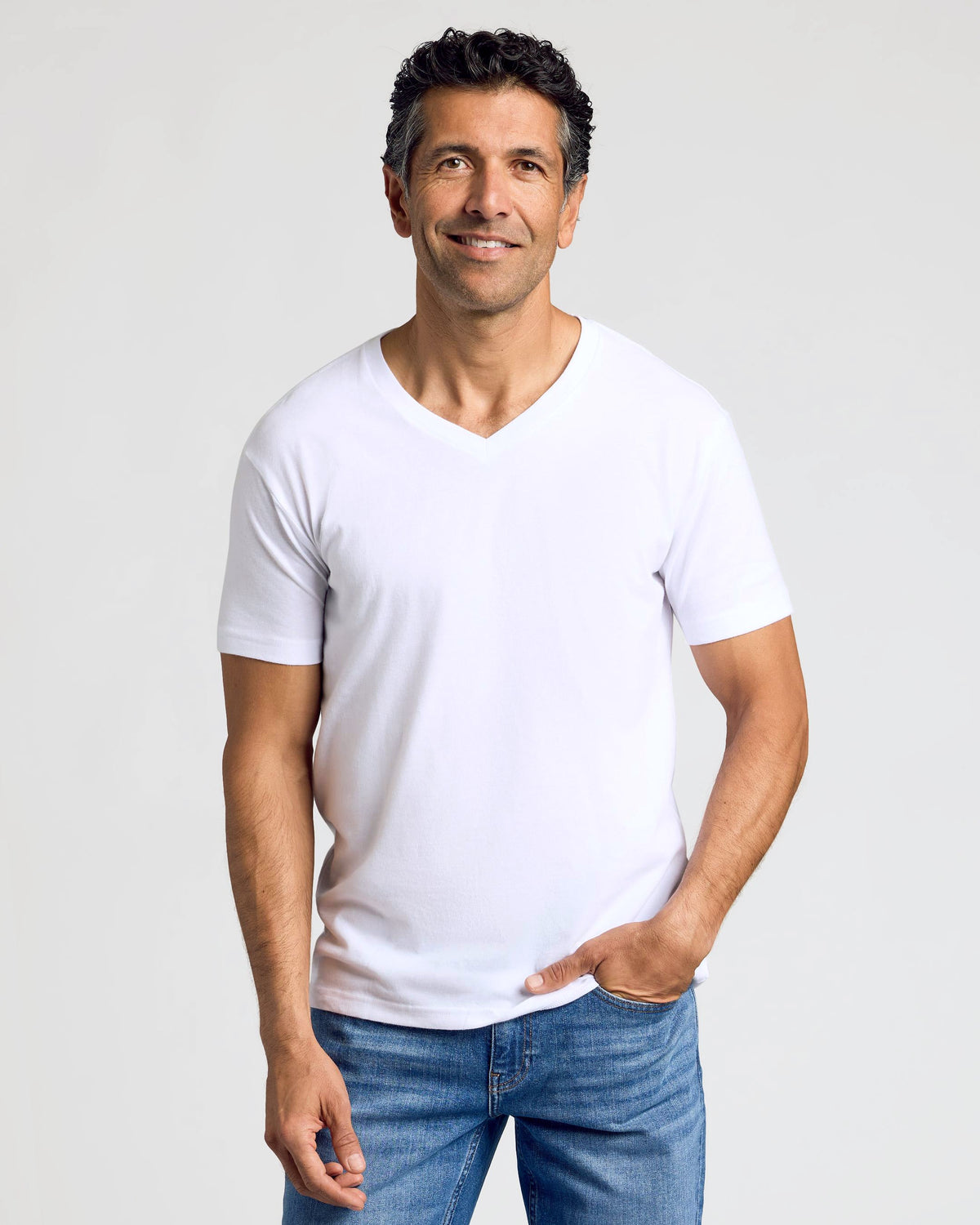 White Classic V-Neck 3-Pack