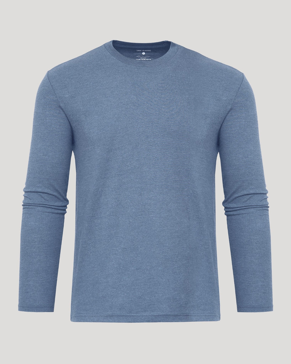 Dark Heather Vintage Navy Classic Long Sleeve Crew Neck