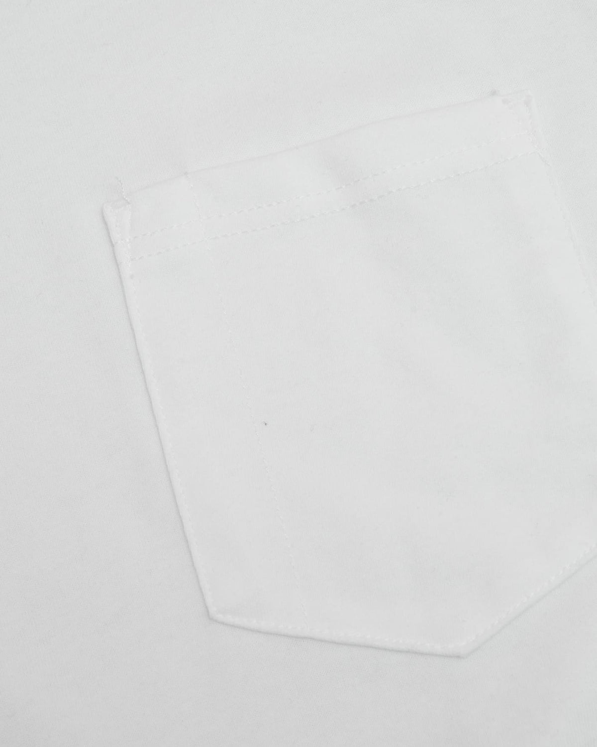 White Heavyweight Long Sleeve Pocket Crew 2-PacK
