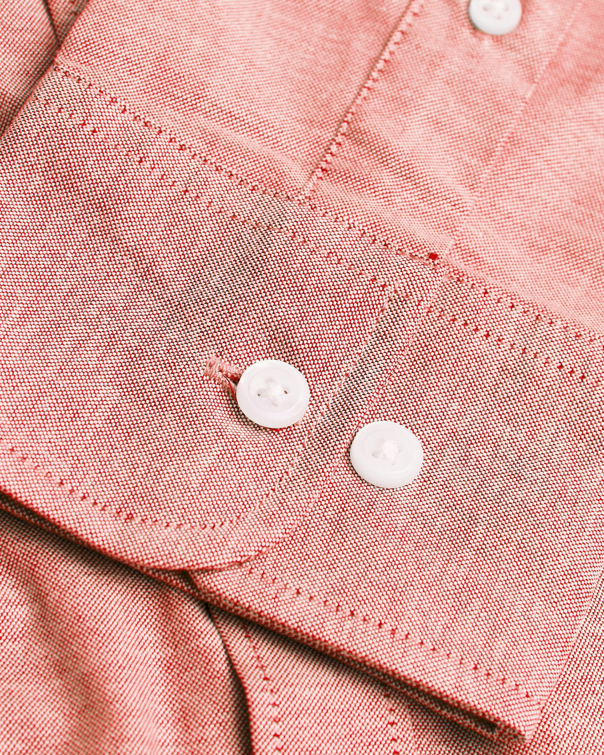Peach Long Sleeve Oxford Shirt