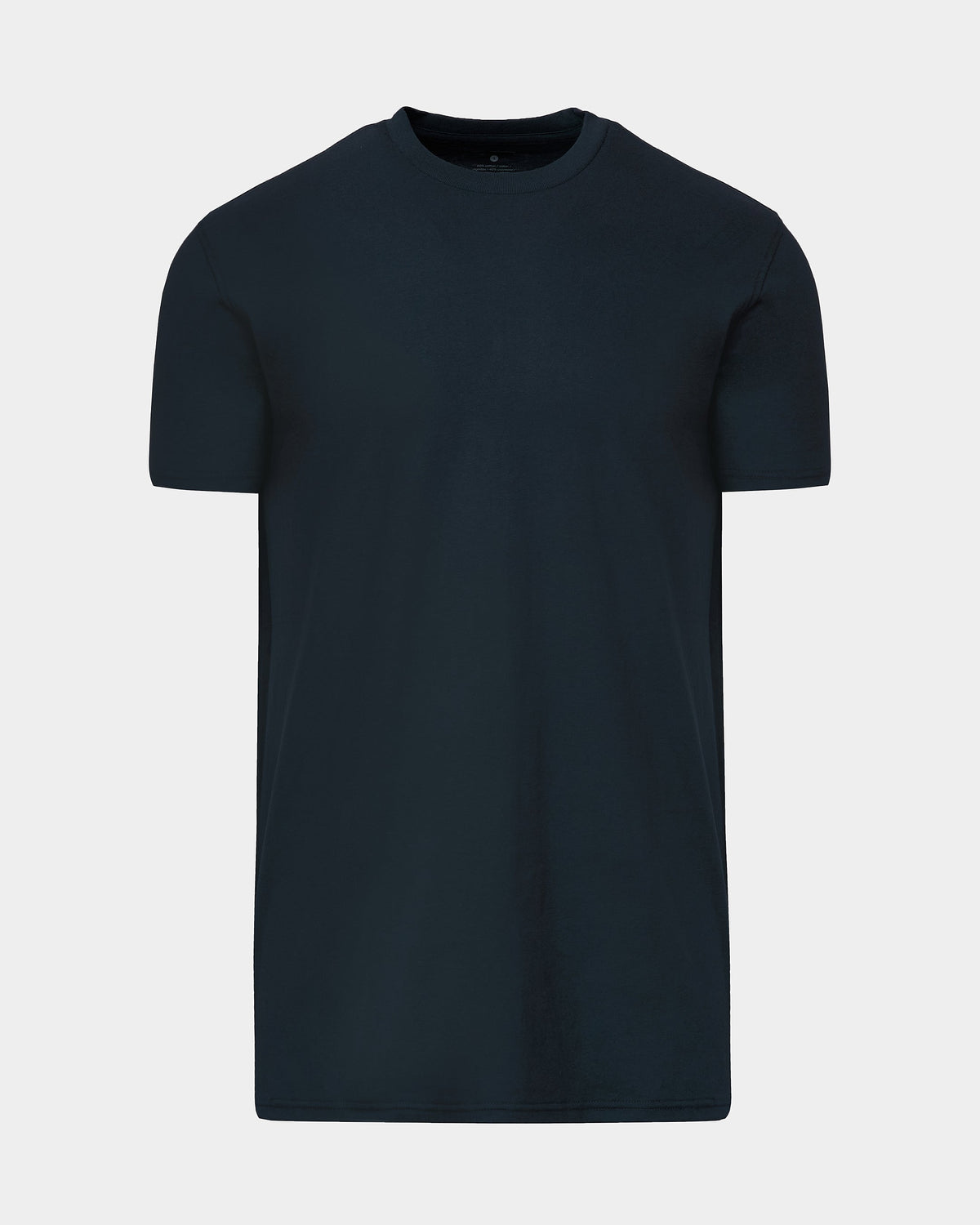 Navy Tall Straight Hem Crew Neck T-Shirt