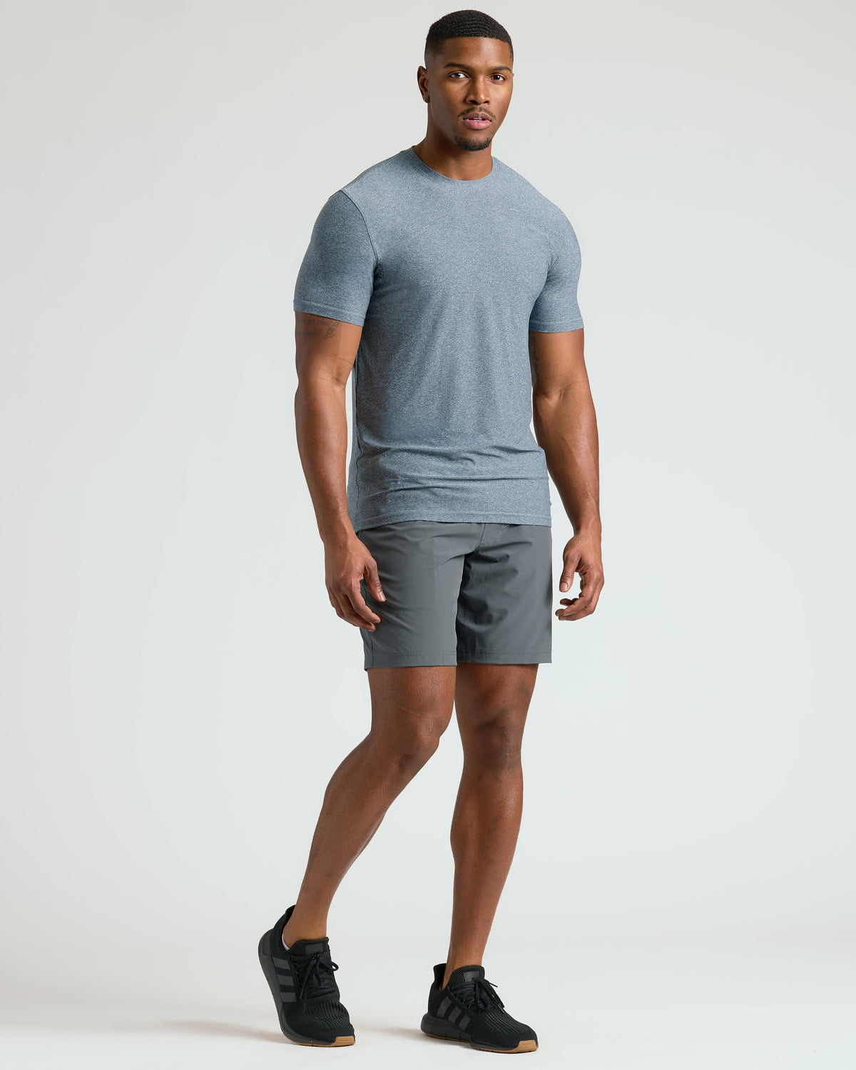 Heather Navy Tall Active Crew Neck 2.0