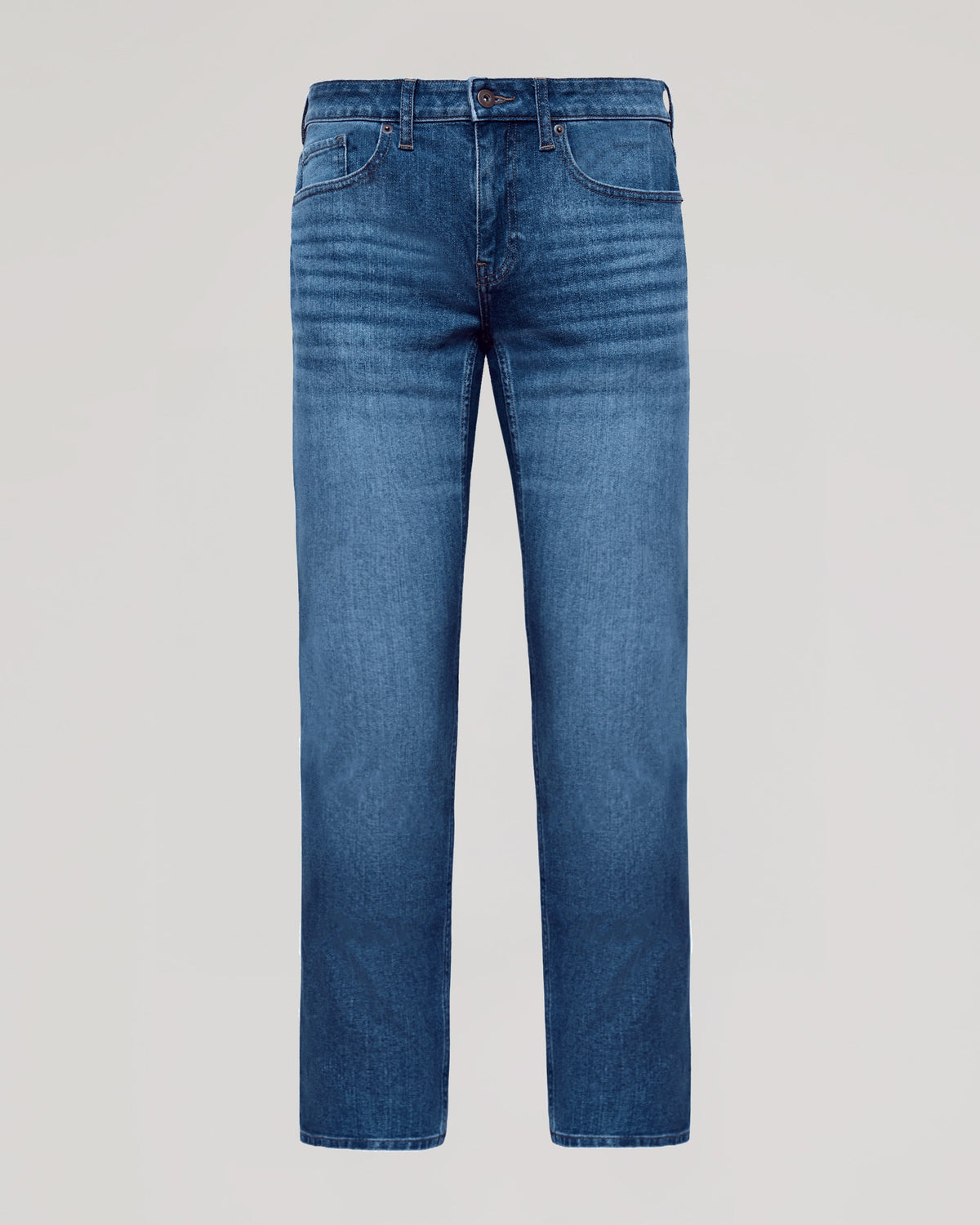 Medium Indigo Wash Straight Authentic Denim Jeans