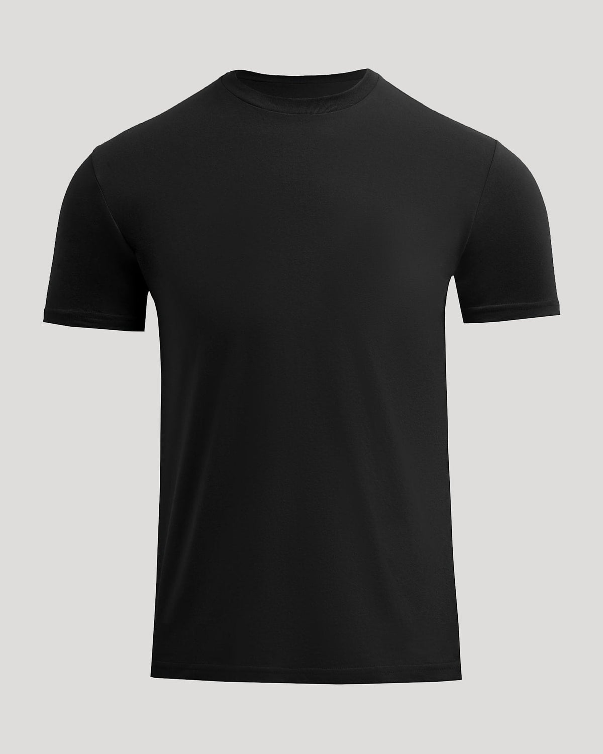 Black Short Classic Crew Neck