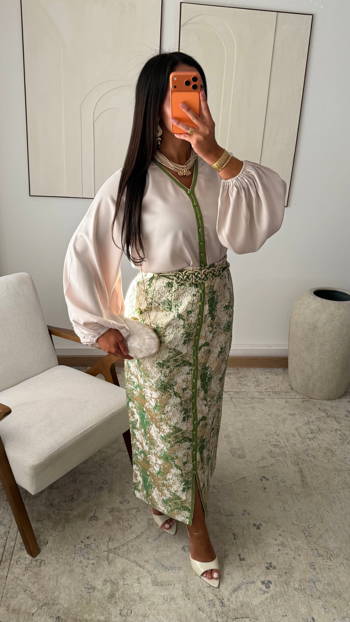 Ensemble Jupe Brocard Assilah Vert Es73
