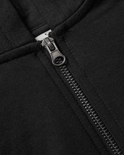 Girls Black & Stormcloud Cropped Zip Hoodie 2-Pack