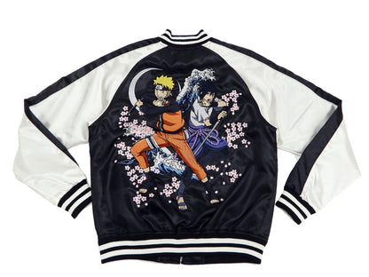 Naruto Jacket Men's Naruto Shippuden Japanese Souvenir Jacket Sukajan 9001821 Black
