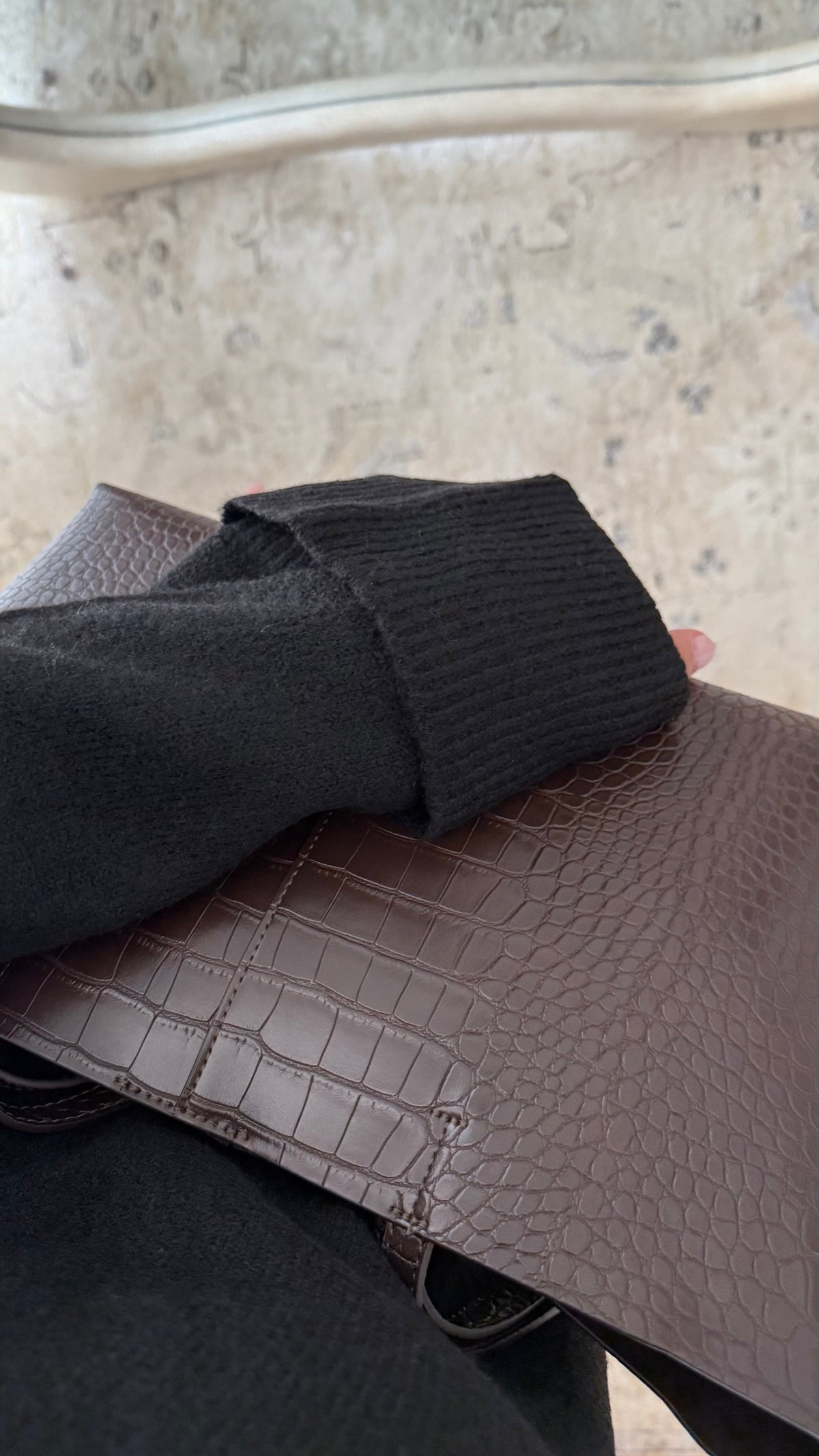 Robe pull épaisse I Noir