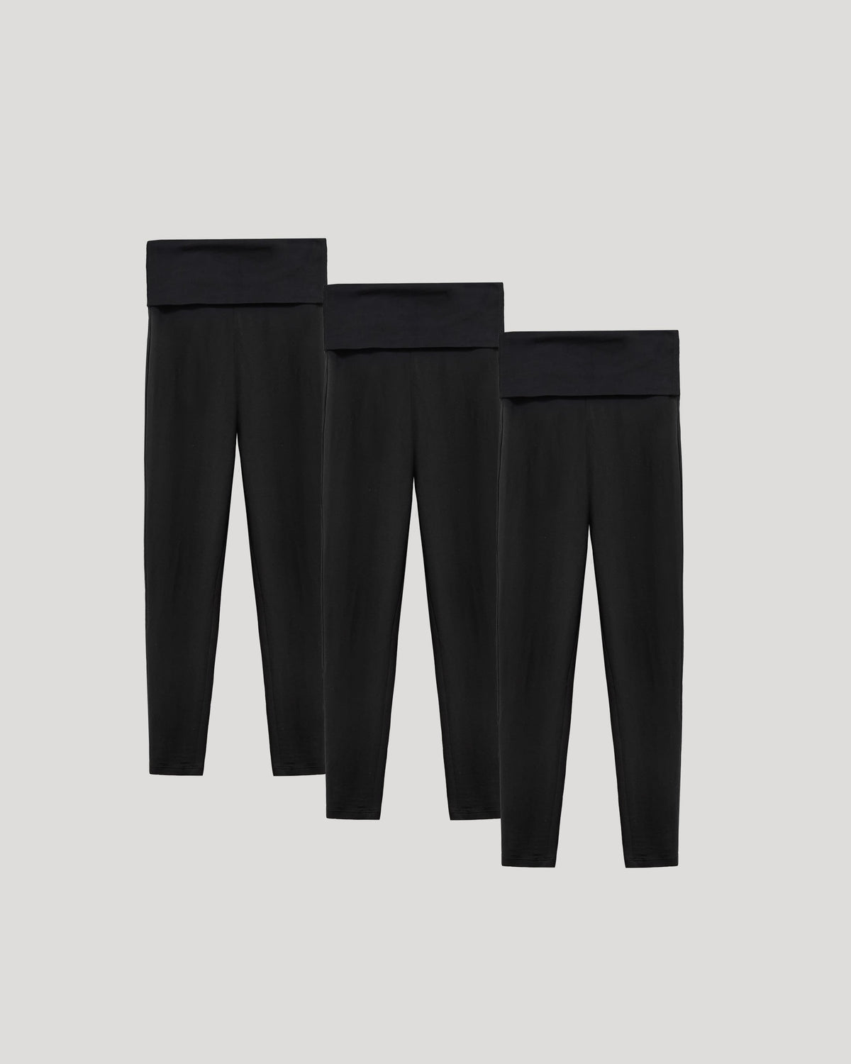 Girls All Black Foldover Legging 3-Pack