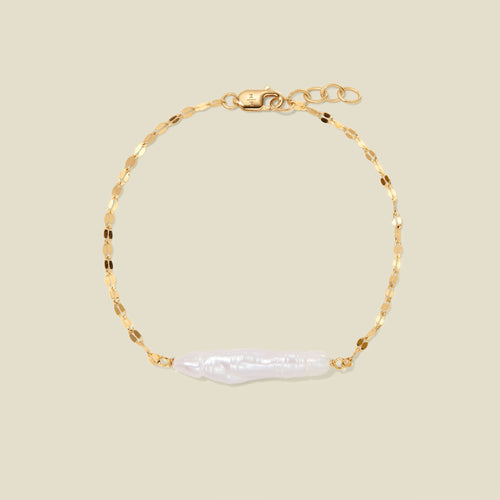 Baroque Pearl Bar Bracelet
