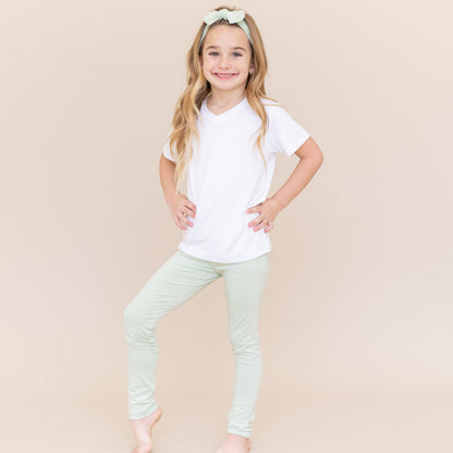 Toddler Leggings in Basil