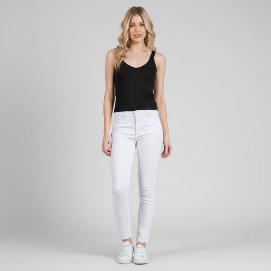 V-neck Basic Double Layers Tank Top
