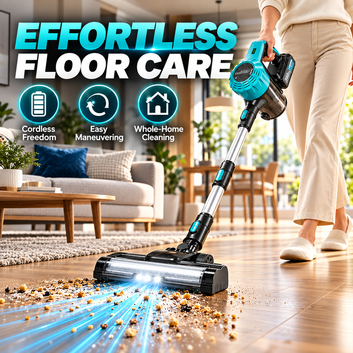 🍂 Fall Sale |  Cordless Vacuum Cleaner – Powerful Cleaning For A Fresher Home