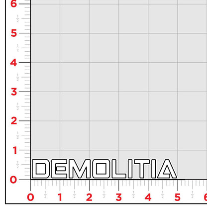 DEMOLITIA Sticker