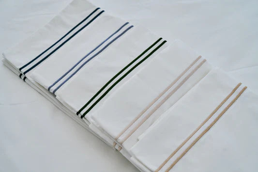 EcoLinen Organic Cotton Tailored Pillowcase - Embroidered