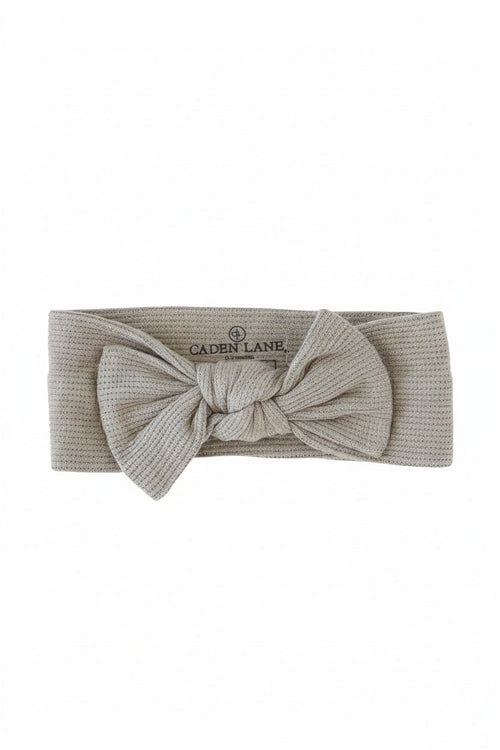 Eucalyptus Bamboo Waffle Knit Large Bow Headwrap