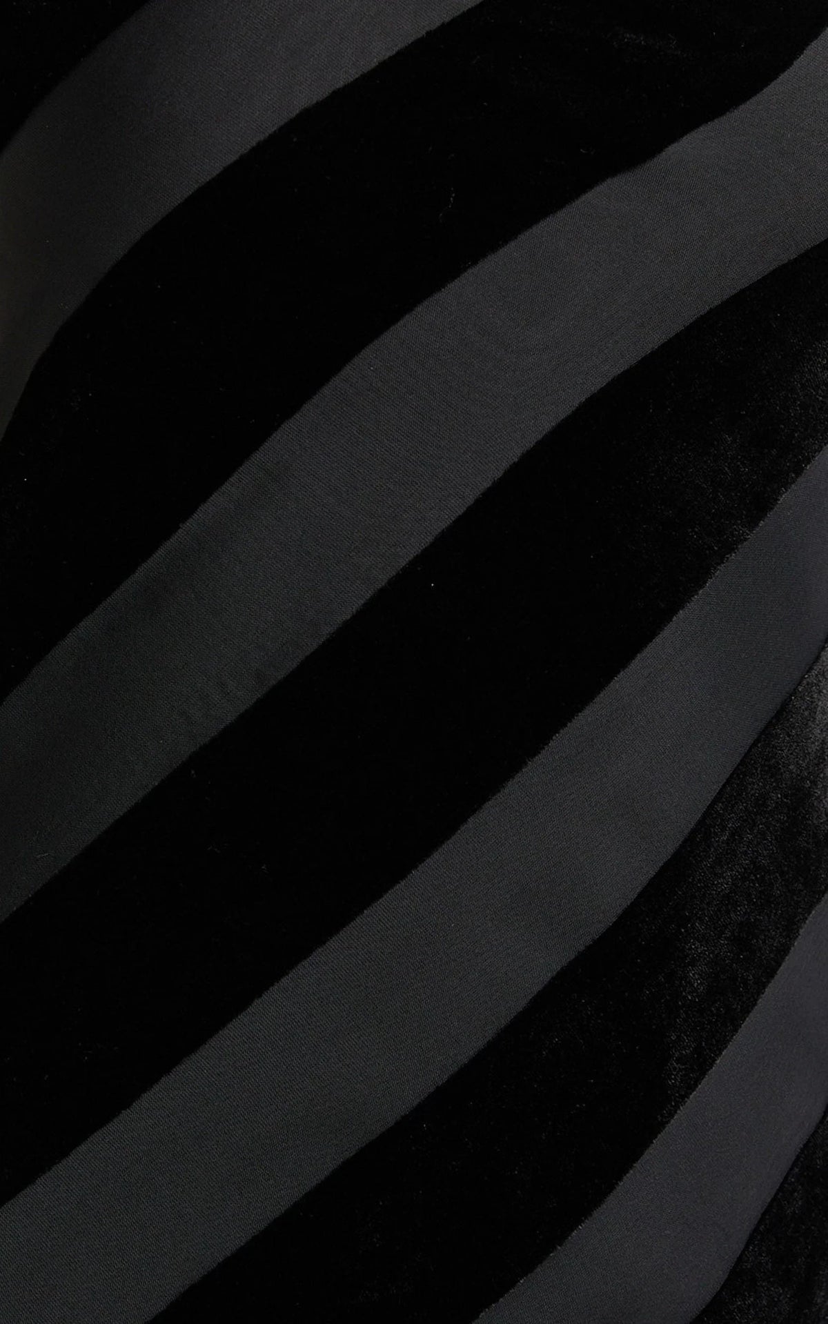 Genevieve Midi Dress - Strapless Stripe Burnout Dress in Black Stripe