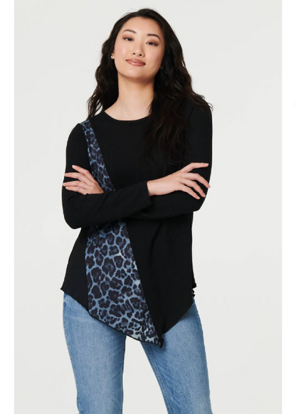 Nevada Black Leopard Panel Top
