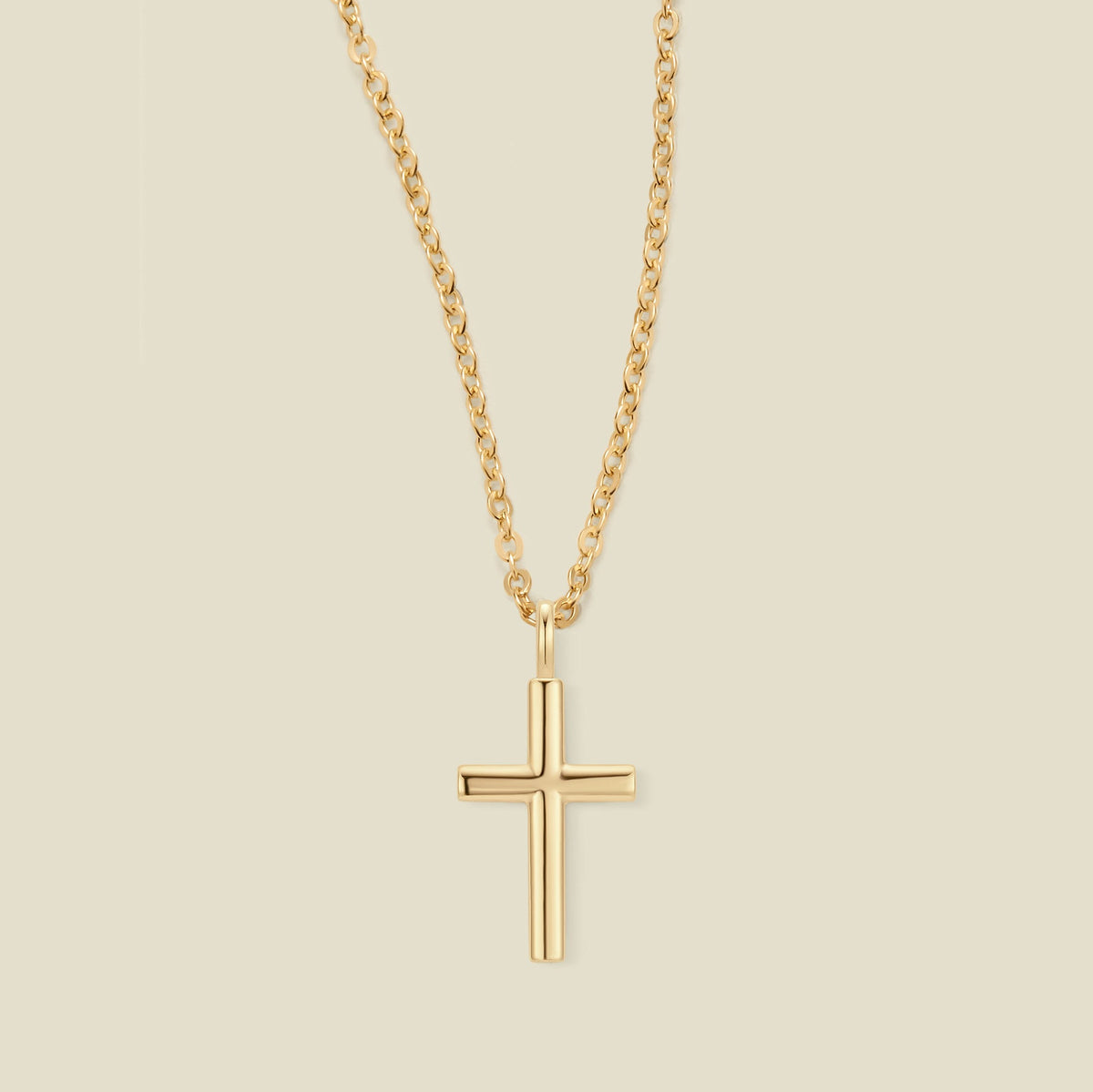 Rounded Cross Necklace