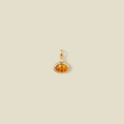 November Oval Birthstone Charm