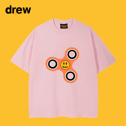 Drew T-shirts Cotton Short Sleeve Loose Men's Short Sleeve
