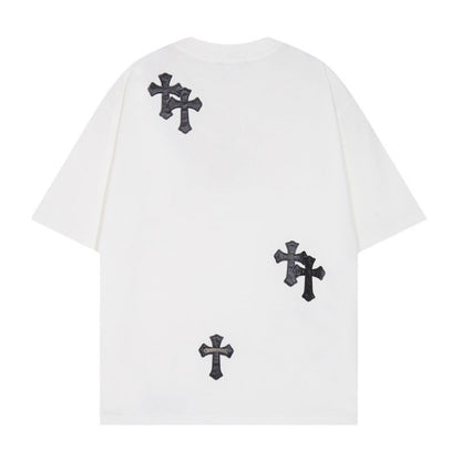 Chrome Heart T Shirts T-Shirt Short Sleeve Cross