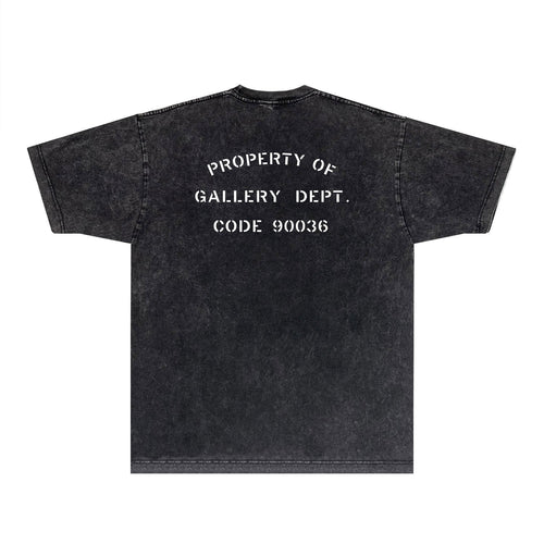 Gallery Dept T Shirts Tee Shirt Washed and Worn Short Sleeve T-shirt Blouse
