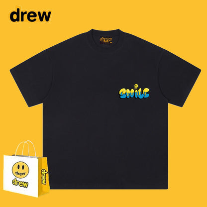 Drew T-shirts Pure Cotton Short Loose