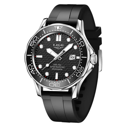 2026 LIGE New Business Mens Watches Top Brand Luxury Dive Watch For Men Waterproof Date Clock Sport Watch Relogio Masculino+Box